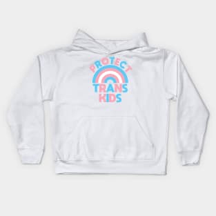 Trans Rights - Protect Trans Kids - Rainbow - Vintage Look Kids Hoodie